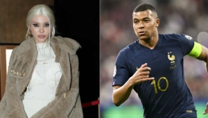 Звезда футбола Килиан Мбаппе толкнул Оксану Самойлову на выходе из отеля