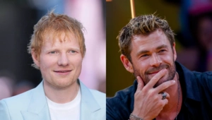 Эд Ширан пытался побороть «Тора» в поединке на руках Эд Ширан пытался побороть «Тора» в поединке на руках