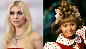 Тейлор Момсен провела ностальгический эксперимент — влезла в платье из «Гринча» спустя 25 лет