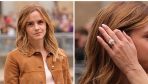 Эмма Уотсон спровоцировала слухи о помолвке