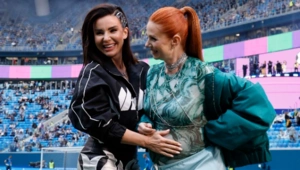 Юля Волкова и Лена Катина из t.A.T.u встретились с Канье Уэстом