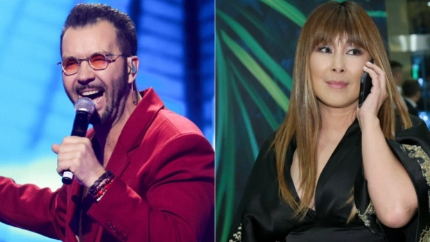 Денис Клявер встал на колени перед Анитой Цой на юбилейном концерте певицы