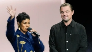 Тияна Тейлор раскрыла тайну вирусного мема с Леонардо Ди Каприо на «Золотом глобусе»