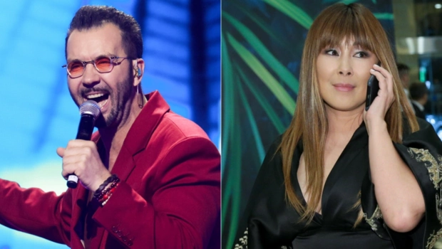 Денис Клявер встал на колени перед Анитой Цой на юбилейном концерте певицы