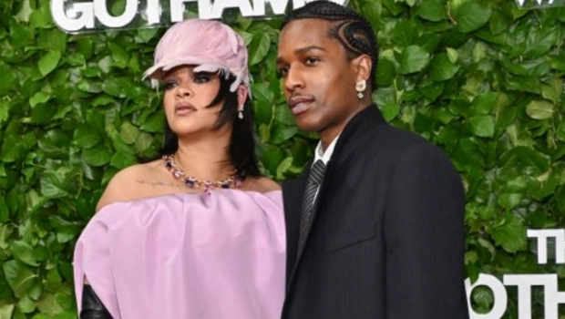 Рианна в эффектном образе поддержала A$AP Rocky на вечеринке в честь выхода его нового альбома