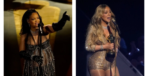 Рианна поддержала Мэрайю Кэри на рождественском концерте в Лас-Вегасе